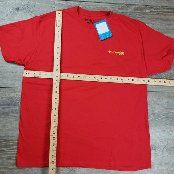 COLUMBIA PFG MEN REDT-SHIRT SIZE XL - Picture 4 of 8